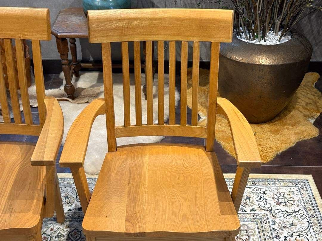 無垢材 ダイニングチェア アームチェア チェア アンティーク