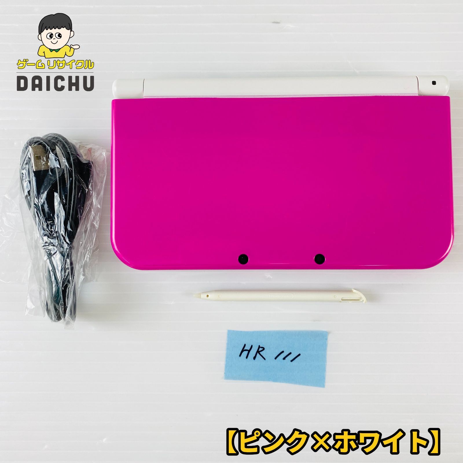 HR 111 3 DSLL ピンク×ホワイト 本体 SDカード 4 GB USBケーブル タッチペン 携帯型ゲーム機 家庭用ゲーム機 上画面3 Dスクリーン ニンテンドー Nintendo 任天堂