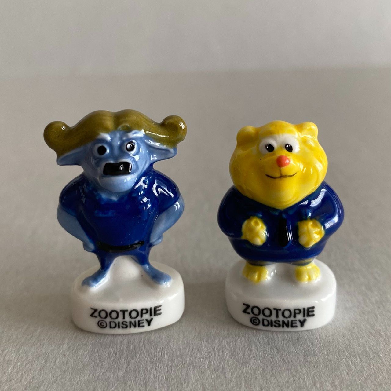 ボゴ署長＆クロウハウザーのフェーブ／ズートピア／フランス雑貨／陶器