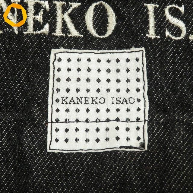 anc カネコイサオ KANEKO ISAO ワンピース 黒系 ブラックデニム 刺繍 