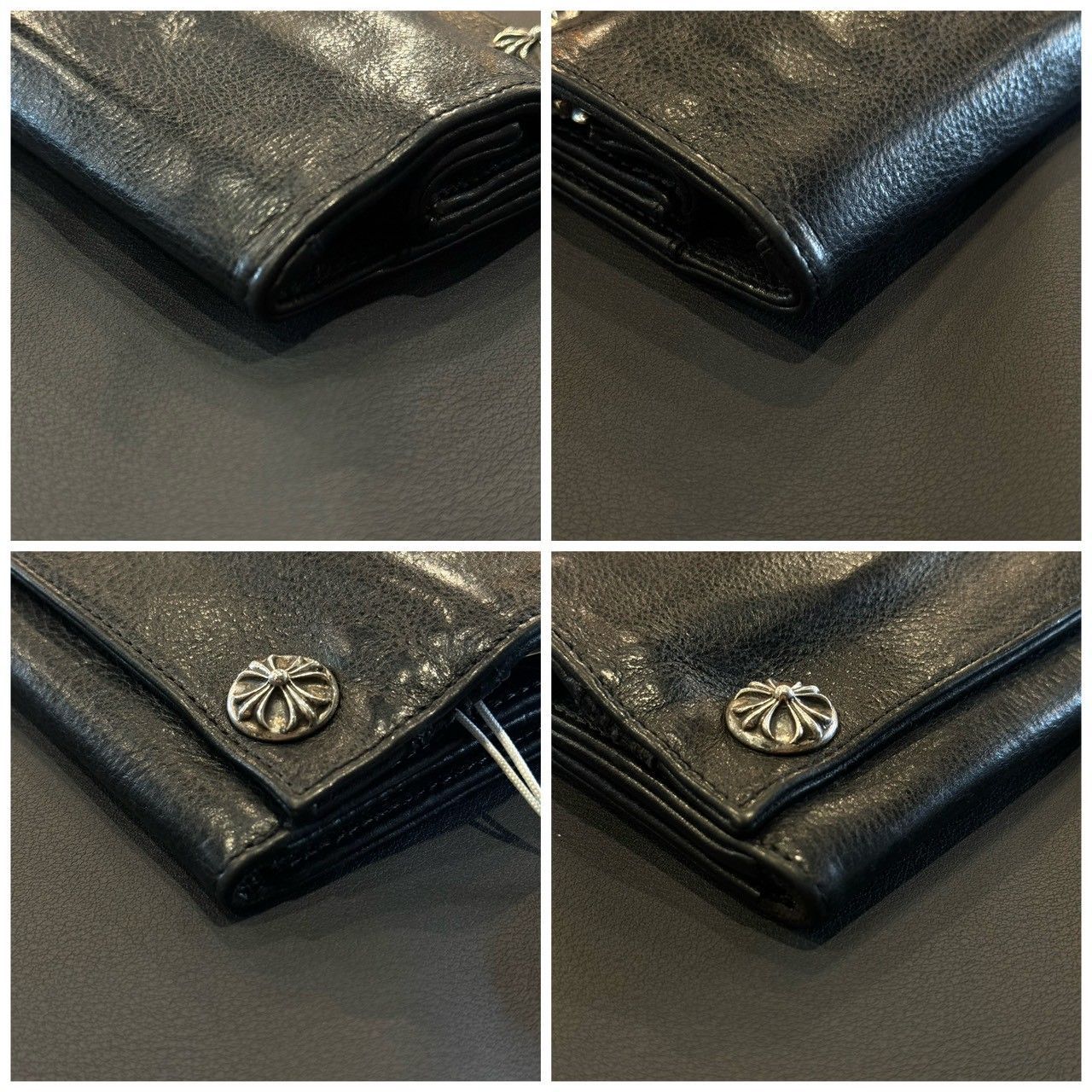 CHROME HEARTS』クロムハーツ グリーシークロスボタンロングウォレット