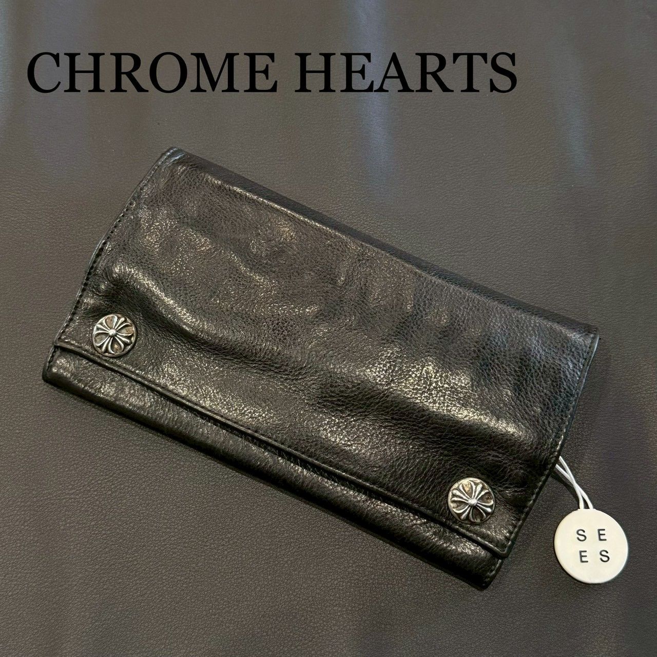 CHROME HEARTS』クロムハーツ グリーシークロスボタンロングウォレット