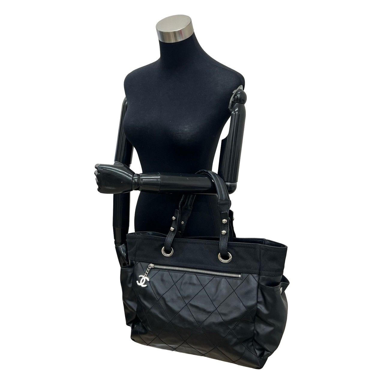 極 美品 シール有 11番台 CHANEL シャネル パリビアリッツ トート GM 