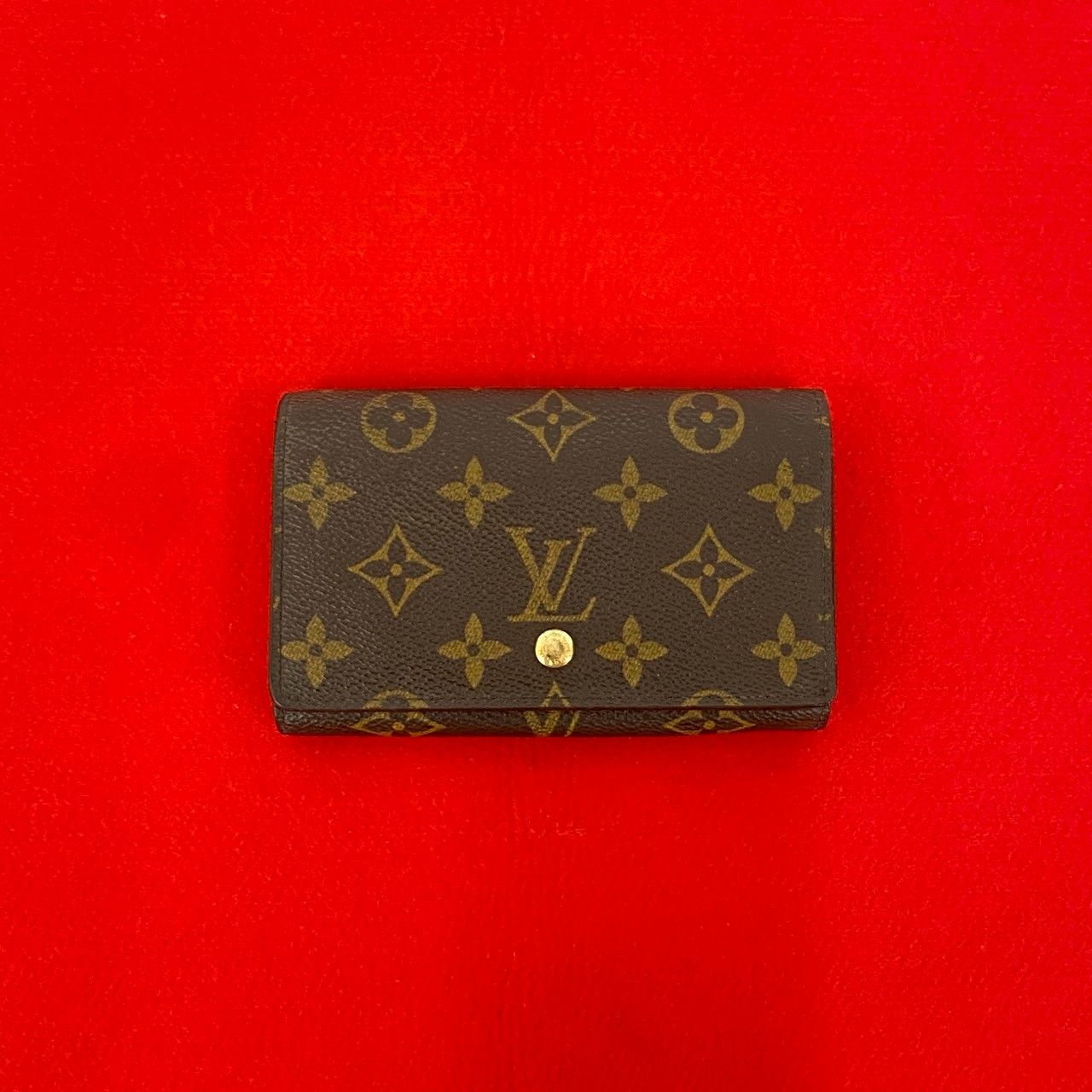 極 美品 LOUIS VUITTON ルイヴィトン ポルトモネ ビエ トレゾール