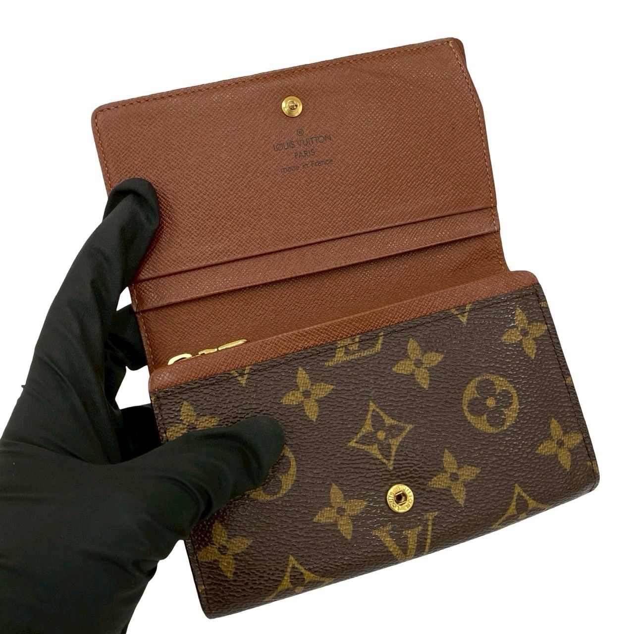 極 美品 LOUIS VUITTON ルイヴィトン ポルトモネ ビエ トレゾール