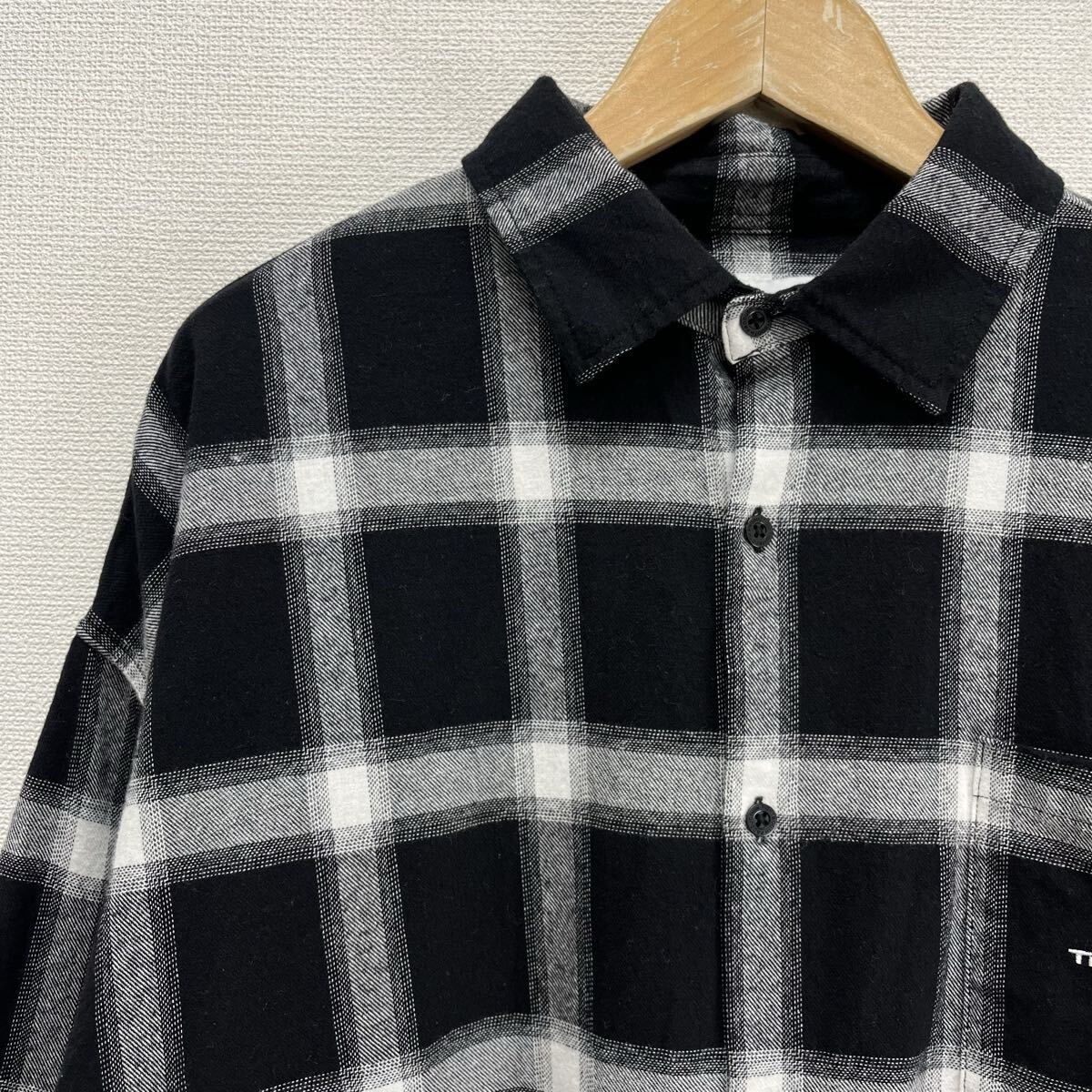 新品●今期　TIGHTBOOTH　PLAID LS SHIRT　Мサイズ　黒 TIGHTBOOTH PRODUCTION タイトブース プロダクション FW25-S01 25FW