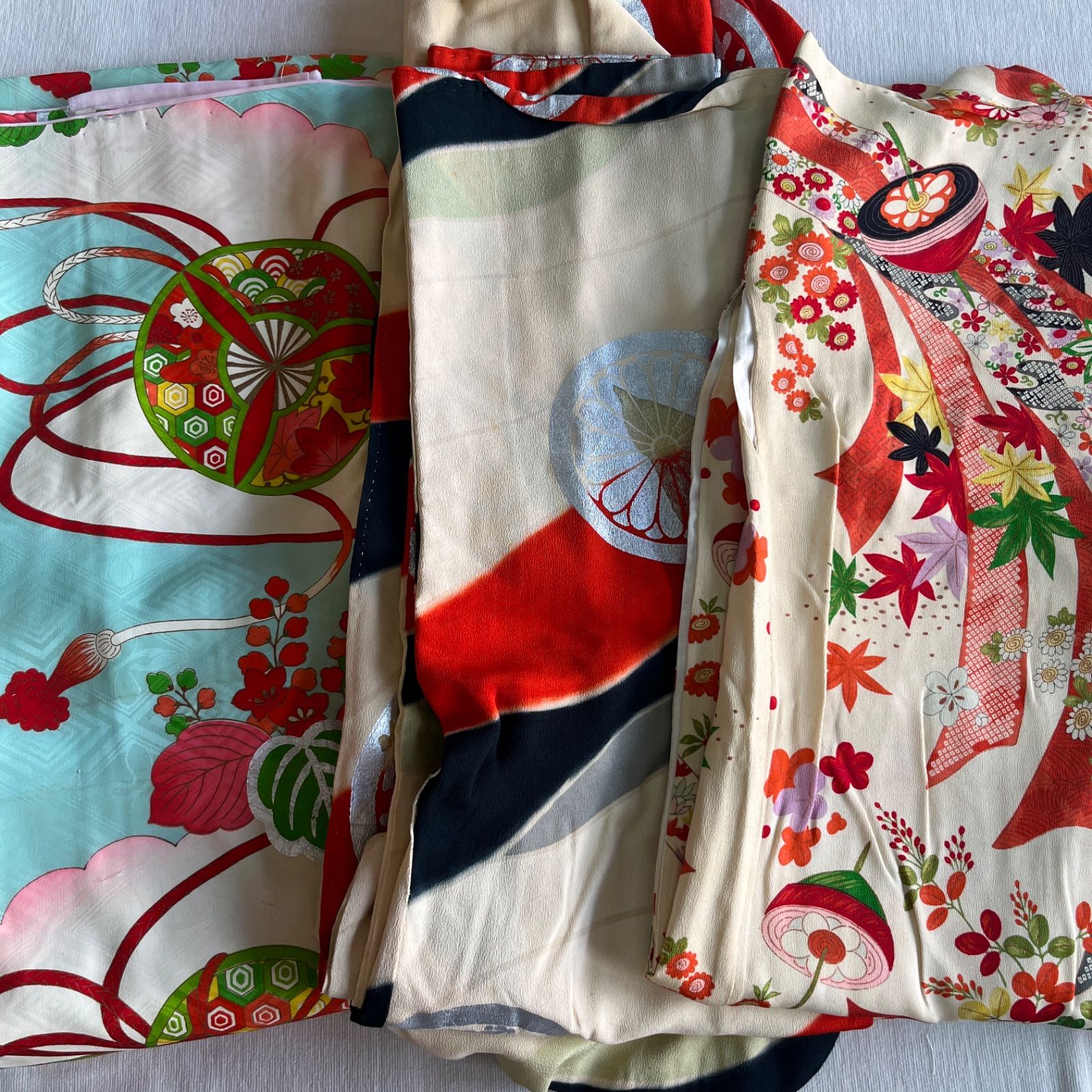 子供着物 女の子 アンティーク セミアンティーク 5着 まとめ リメイク