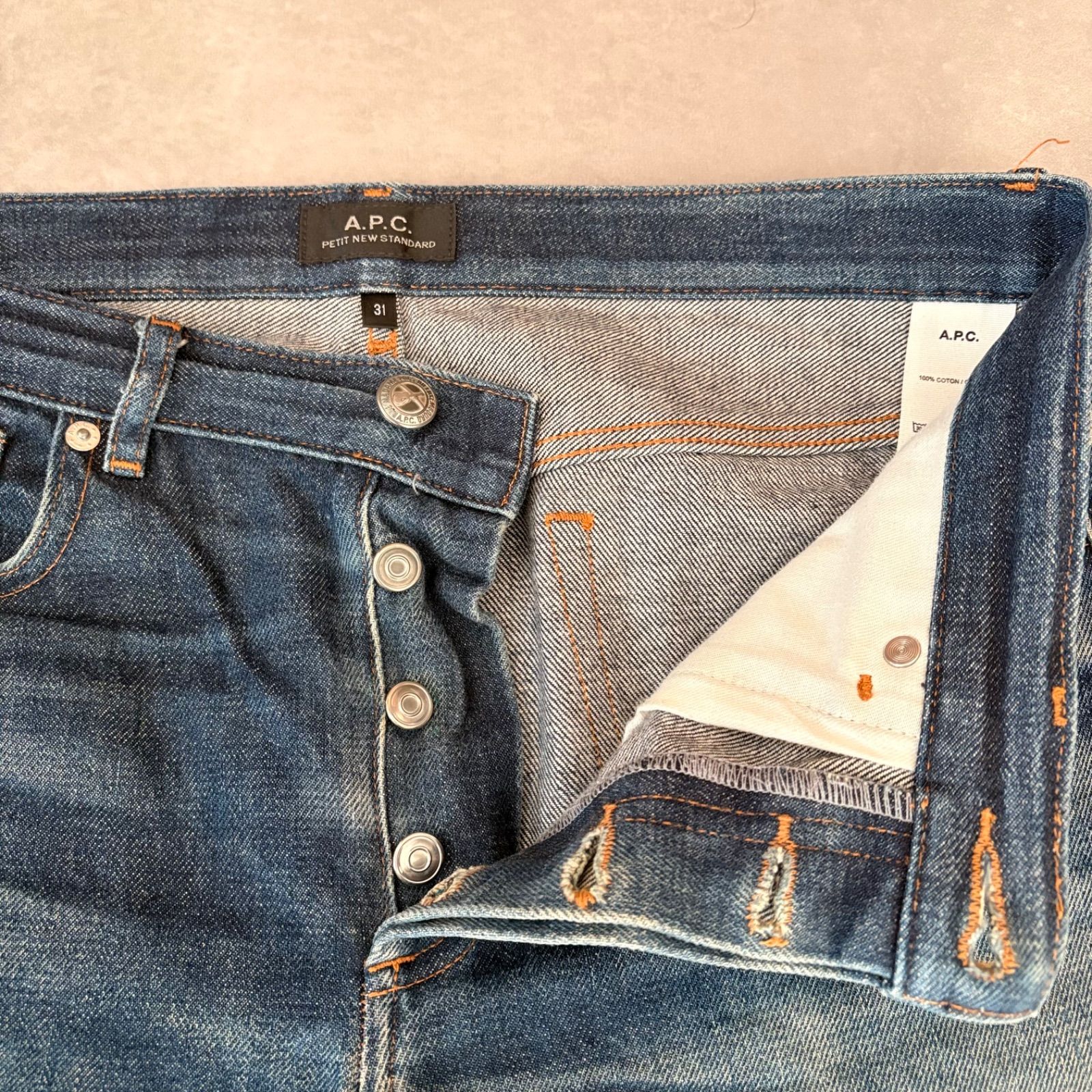 極上エイジング】A.P.C. アーペーセー 鬼ヒゲ ハチノス セルビッチ