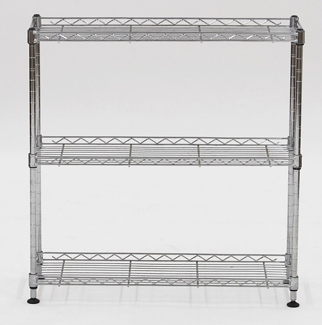 スチールラック・メタルラック HT 楽天市場】折りたたみ式 スチールラック 3段 キャスター付き メタル