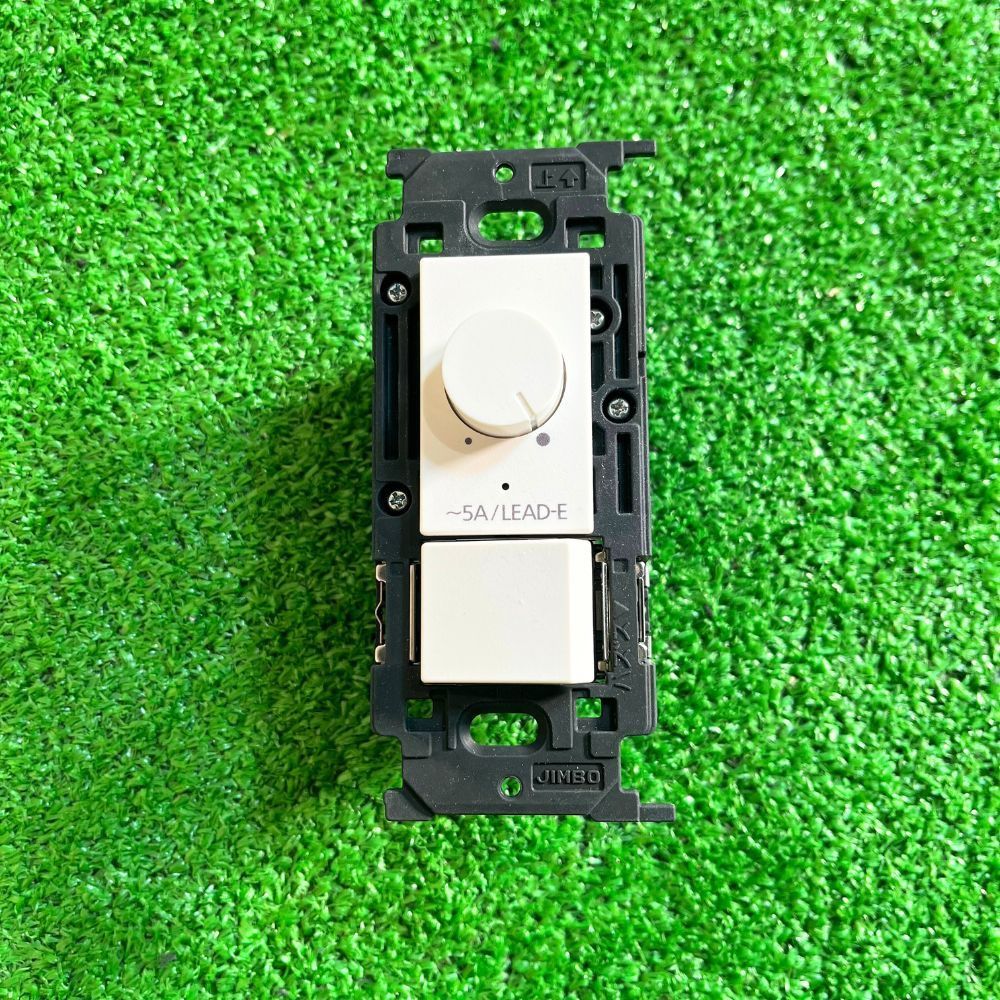 福岡在庫】 JIMBO 神保電器 NKW-RLE5S3-PW 埋込調光スイッチ 正位相
