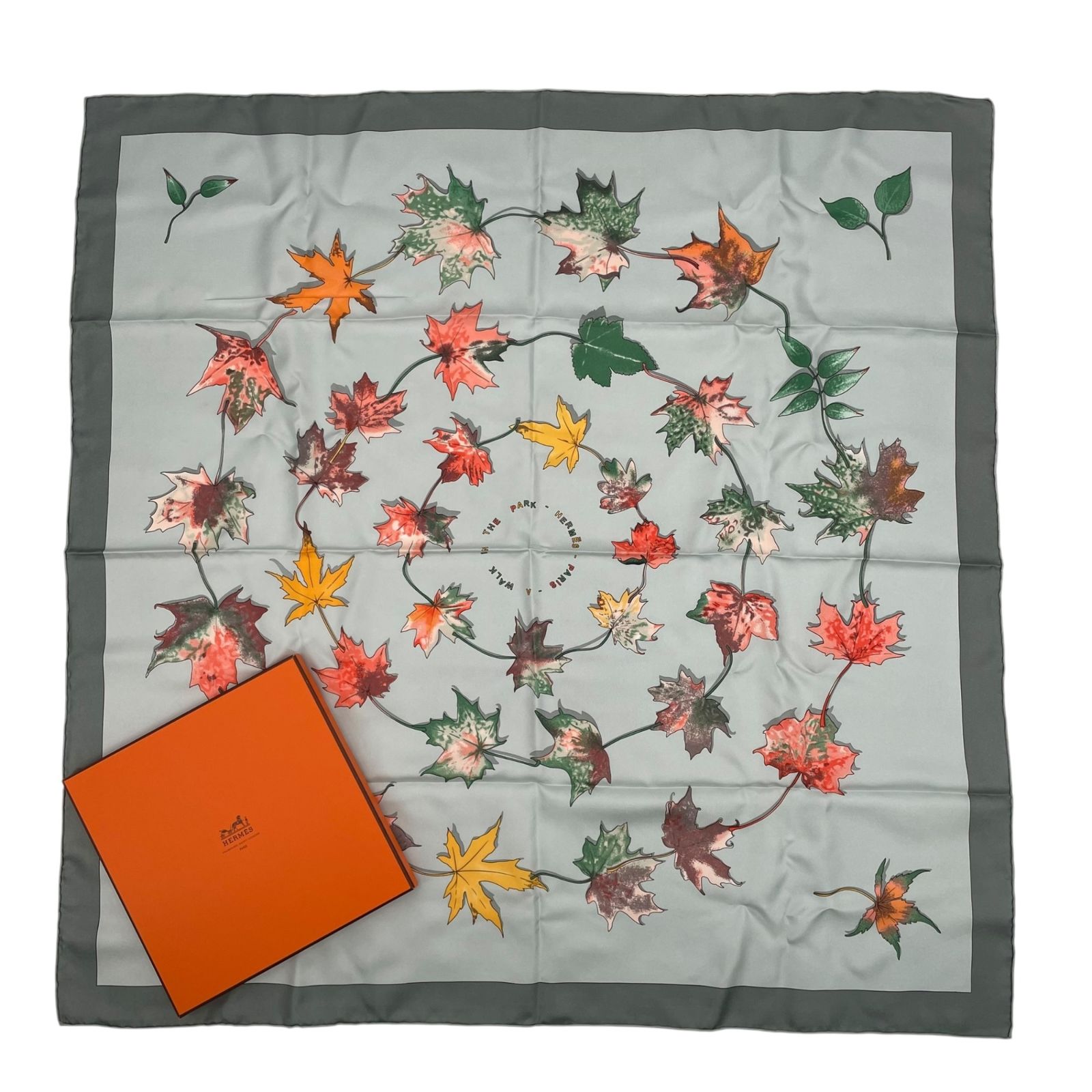極美品 HERMES エルメス カレ90 スカーフ シルク100％ A Walk in the 