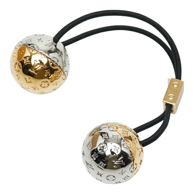 ルイヴィトンヘアゴムヘアアクセサリーシュシュナノグラムプラネット未使用品 LOUIS VUITTON - LOUIS VUITTON ナノグラム プラネットLV シュシュ