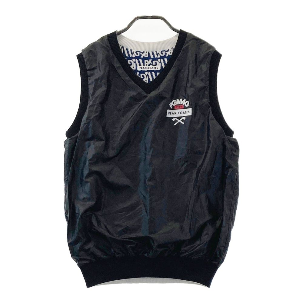 サイズ：4 PEARLY GATES パーリーゲイツ リバーシブル ベスト 総柄