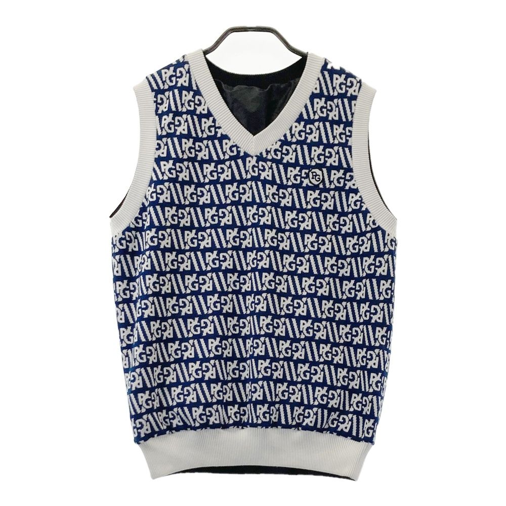 サイズ：4 PEARLY GATES パーリーゲイツ リバーシブル ベスト 総柄