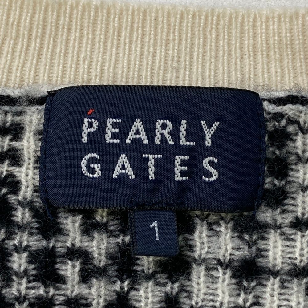 サイズ：1 PEARLY GATES パーリーゲイツ カシミヤ 長袖ニットセーター
