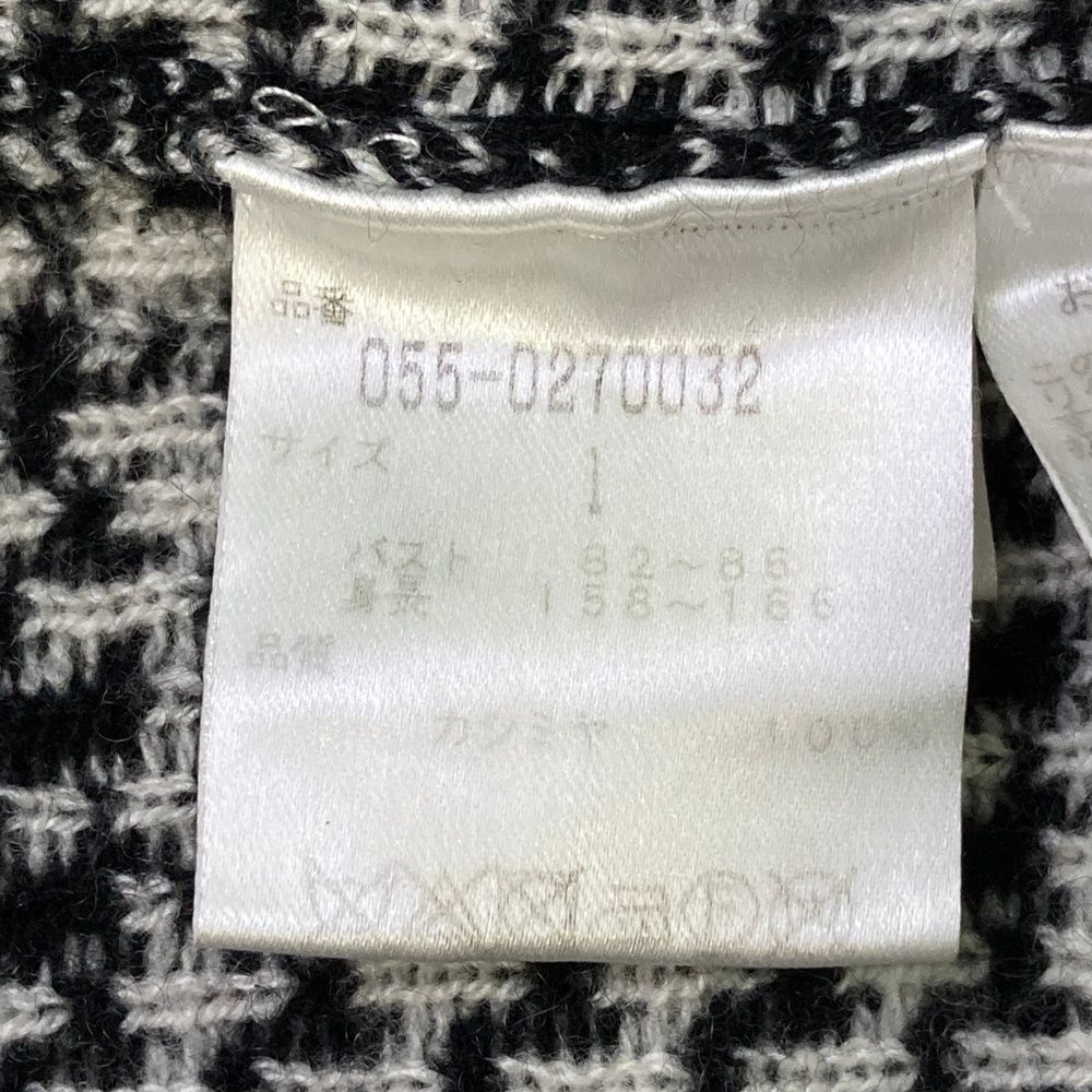 サイズ：1 PEARLY GATES パーリーゲイツ カシミヤ 長袖ニットセーター