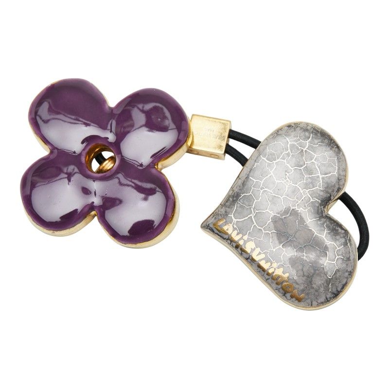 LOUIS VUITTON ヘアゴム シルバー ゴールド LOUIS VUITTON ヘアゴム シルバー ゴールド