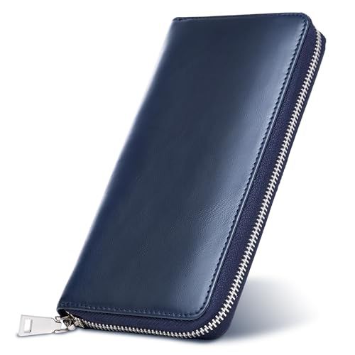 東京下町工房 財布 メンズ 長財布 本革 至高の日本製 国産牛 紳士用 牛革 さいふ プレゼント ネイビー 83 a 27331