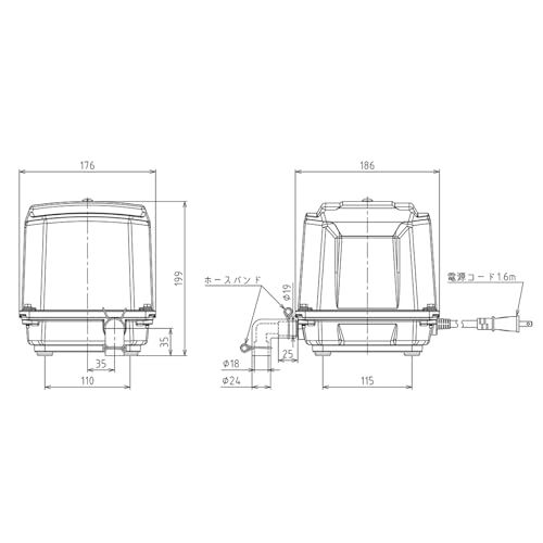  ダイアフラムブロワ 緑 TIP-40 JDK-40の後継機種 浄化槽ブロワ― b 24478 0 その他 キッチン 食器