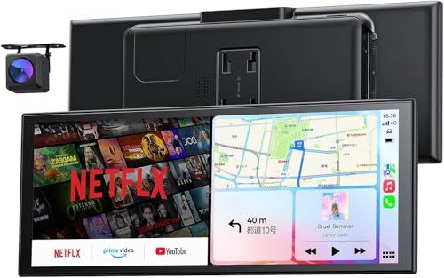 10.26インチ ポ ー タ ブ ル車載ディスプレイオーディオ Androidシステム Prime Video|YouTube|Netflx視聴可 CarPlay|Android Auto対応 フルラミネーションディスプレイ 192 14 b 74 f 29