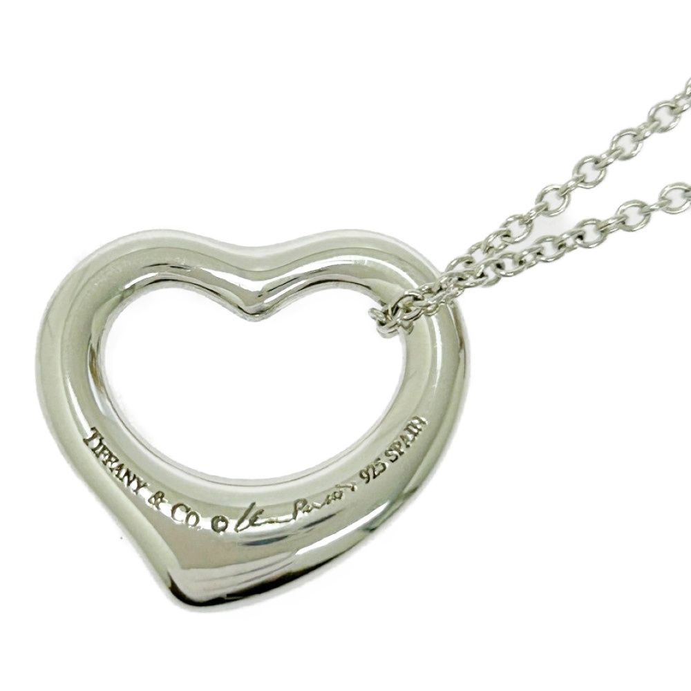 ティファニー ハートインハート ネックレス 未使用品 925刻印 中古】TIFFANY&Co. ティファニー シルバー エルサペレッティ オープン