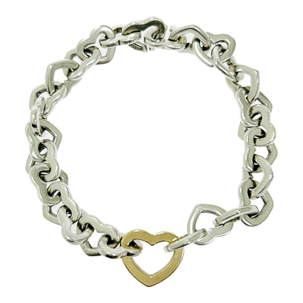 中古】TIFFANY&Co. ティファニー シルバー ゴールド ハート リンク