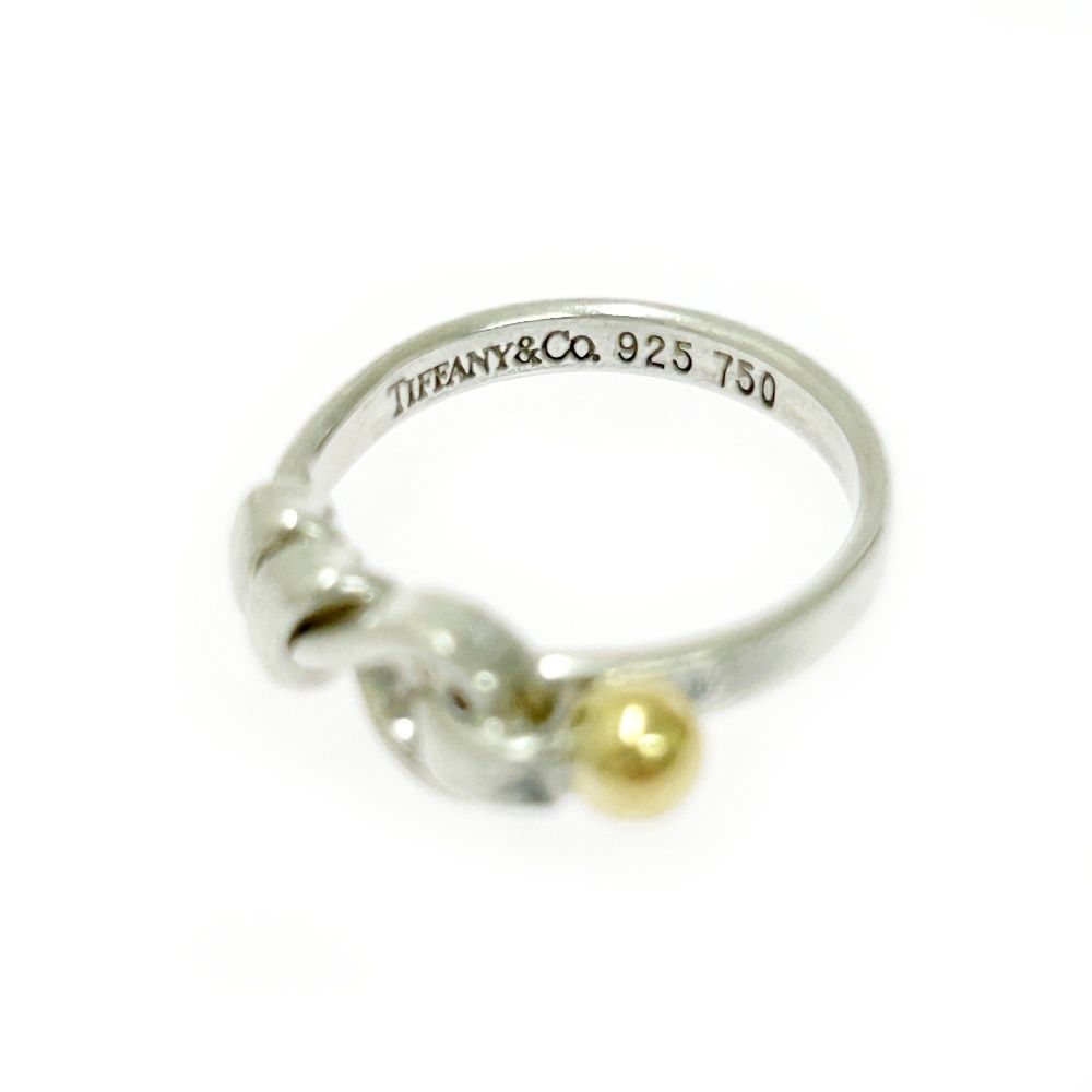 中古】TIFFANY&Co. ティファニー シルバー ゴールド フック&アイ 