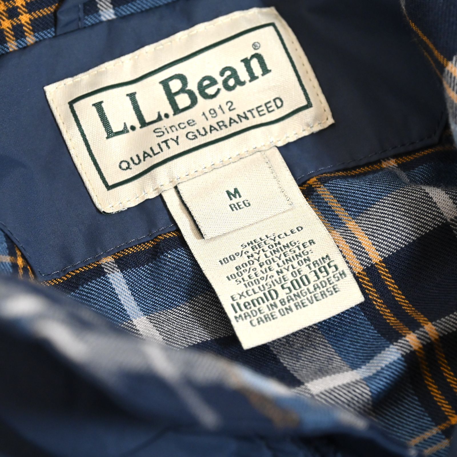 エルエルビーン LLBean ナイロンジャケット スイングトップ フランネル 