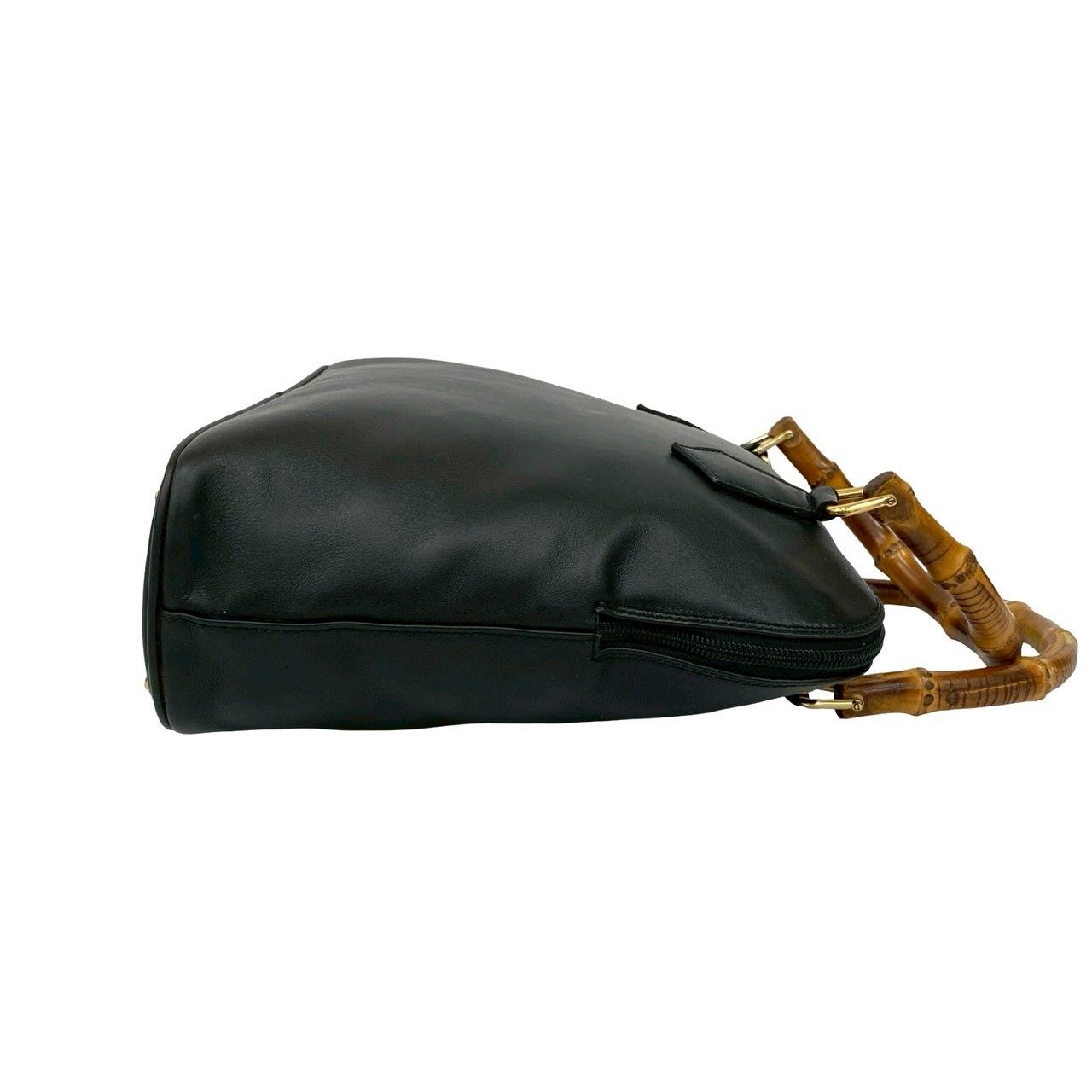極 美品 GUCCI グッチ オールドグッチ ヴィンテージ バンブー レザー 
