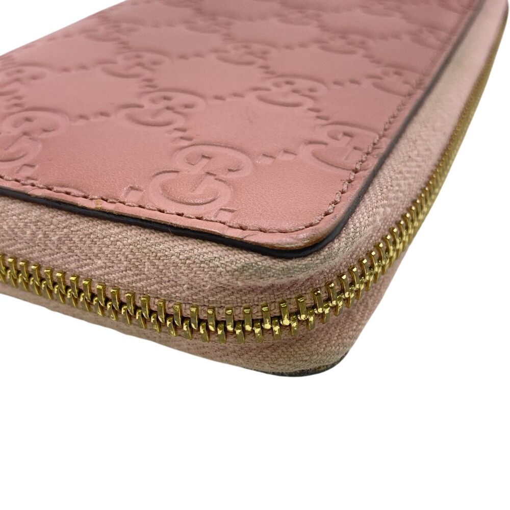 GUCCI グッチ レディース ピンク 長財布 410102-2149 Gucci ピンクレザー長財布 410102-2149