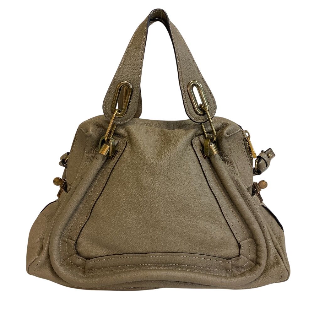 クロエ　パラティ　ショルダーバッグ　ベージュ Chloe クロエ 2way ショルダーバッグ パラティ ハンドバッグ ベージュ