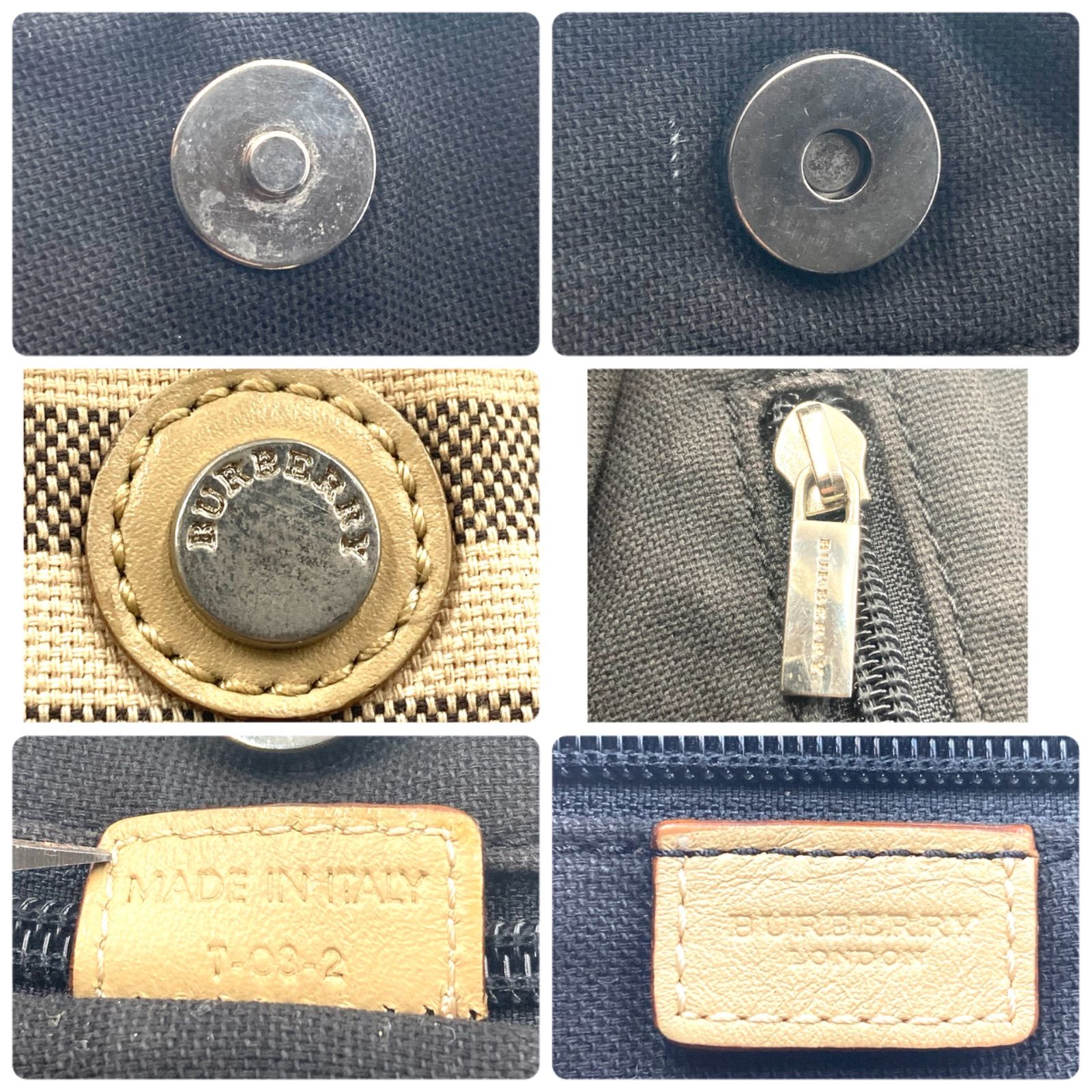 BURBERRY LONDON バーバリーロンドン ノバチェック総柄 トートバッグ 