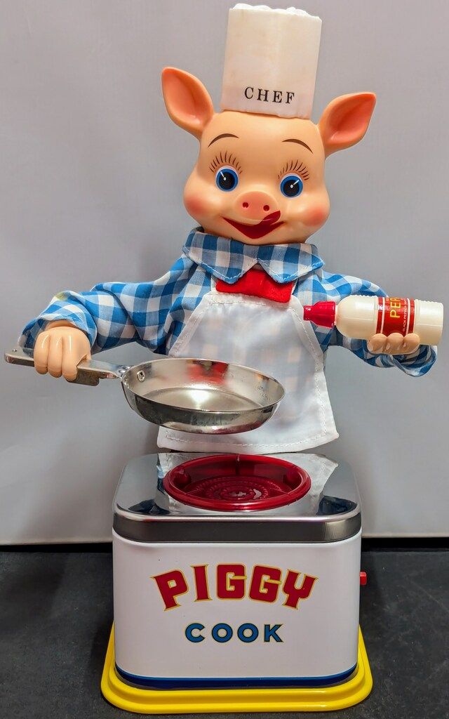 トミー 電動ブリキ PIGGY COOK/ピギーコック/リメイク版 - メルカリ