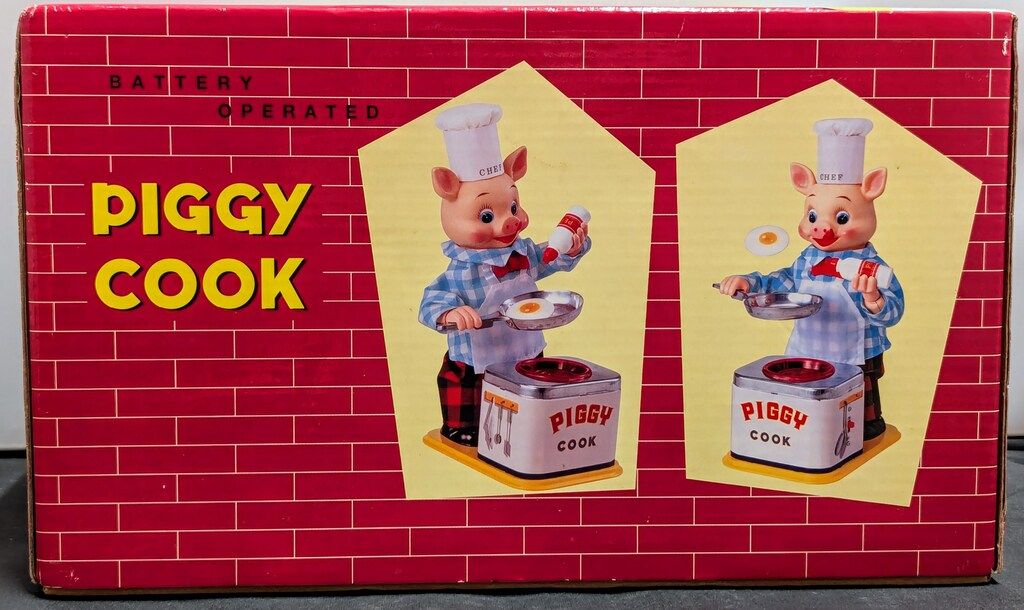 【未使用品】PIGGY COOKピギーコック リメイク 80周年記念商品 トミー 電動ブリキ PIGGY COOK/ピギーコック/リメイク版 - メルカリ
