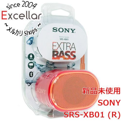 bn:3] SONY ワイヤレスポータブルスピーカー SRS-XB01 (R) レッド