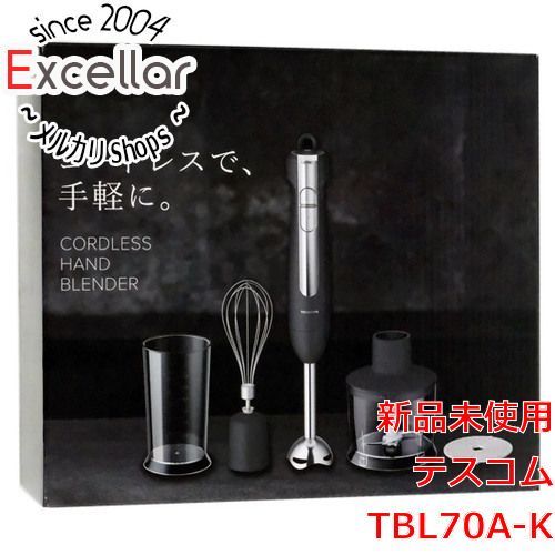 bn:7] テスコム コードレスハンドブレンダー TBL70A-K ブラック - メルカリ