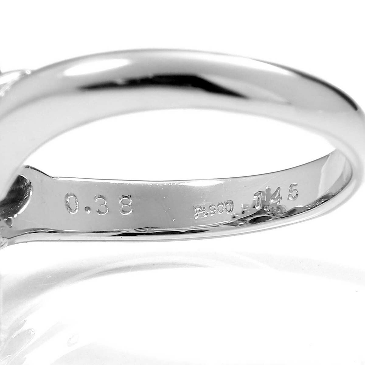 ブラックオパール 1.45ct ダイヤモンド 0.38ct プラチナ Pt900 リング 