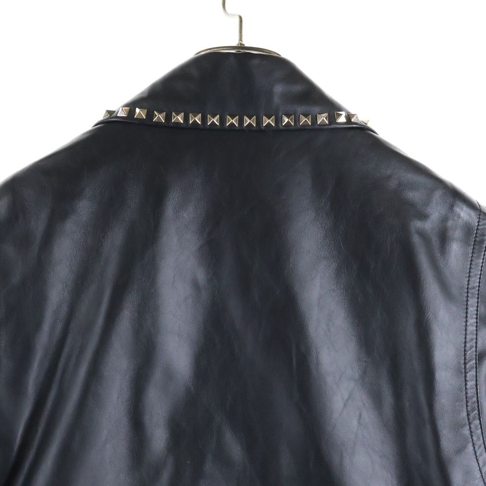 VALENTINO (ヴァレンティノ) ロックスタッズ 中綿 WZIP レザー ダブル