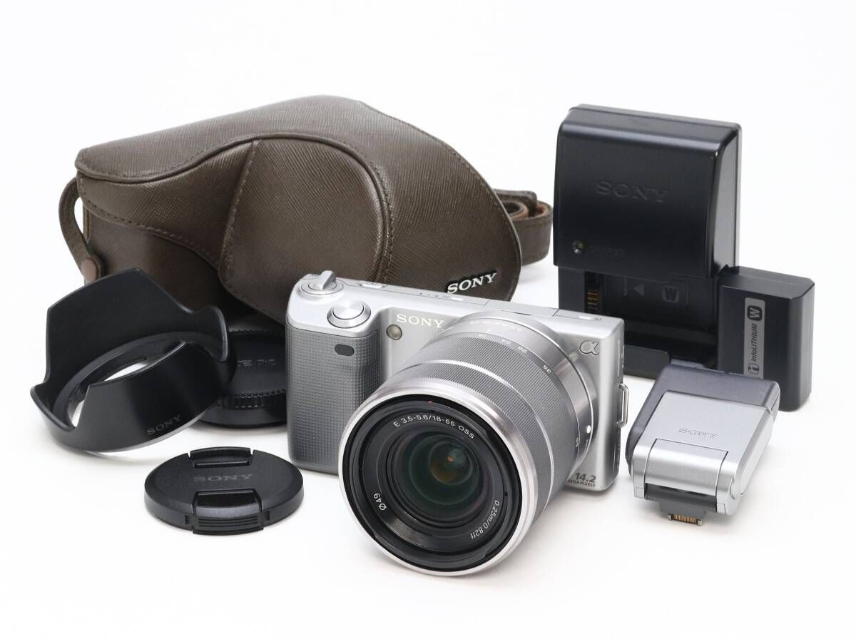 B (並品) SONY ソニー α NEX-5 E 18-55mm F3.5-5.6 OSS ズームレンズ