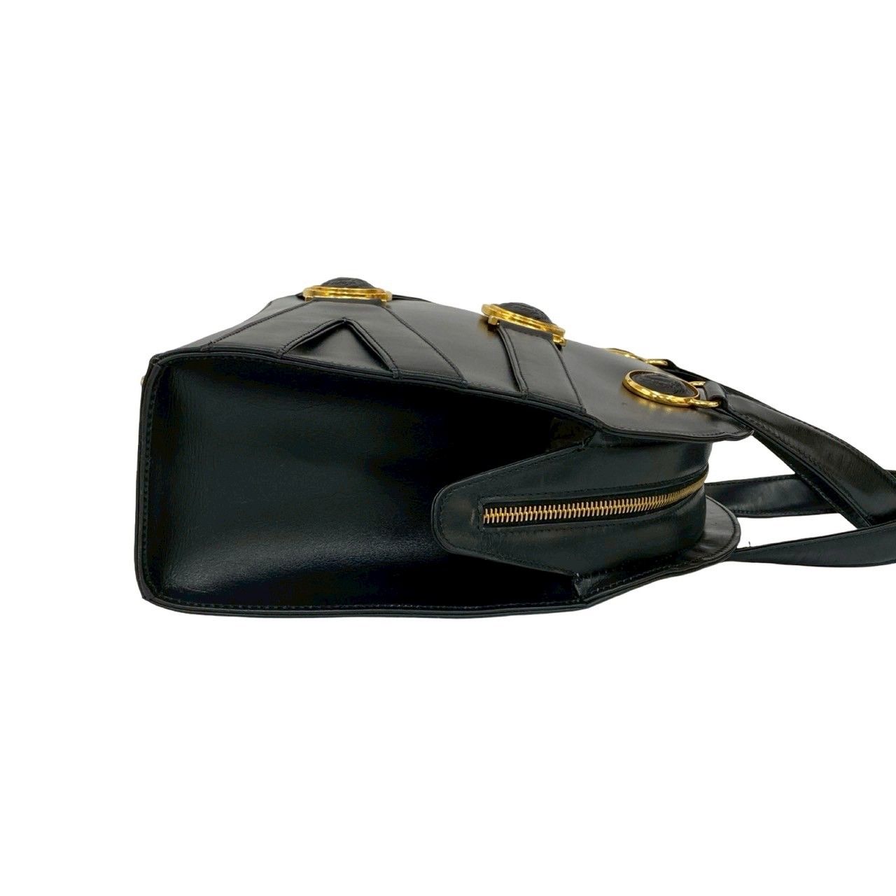 極 美品 VERSACE ヴェルサーチ ヴィンテージ メデューサ レザー 本革  