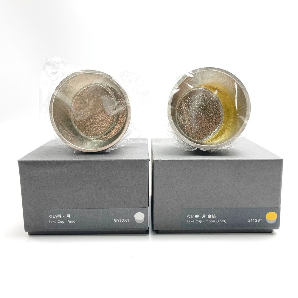 rm) 未使用！ 能作 NOUSAKU ぐい呑 月 501281 ぐい呑 月 金箔 511281 2