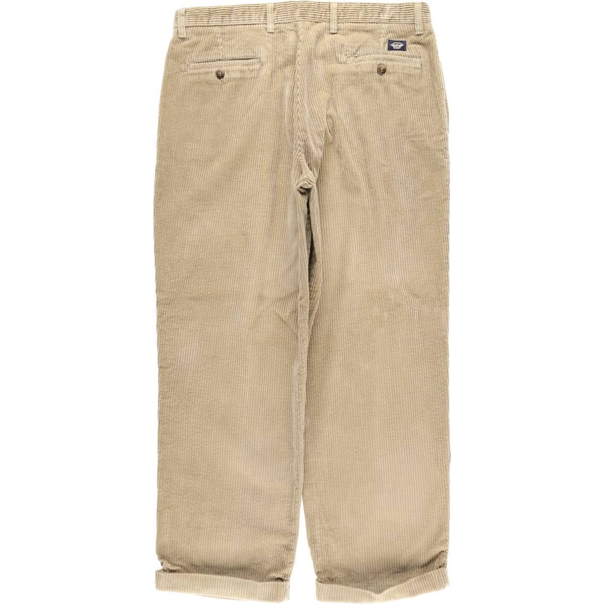 【97年ドミニカ製】Dockersドッカーズワイドパンツ古着太畝コーデュロイ. 古着 ドッカーズ DOCKERS khakis 太畝 ツータック コーデュロイパンツ