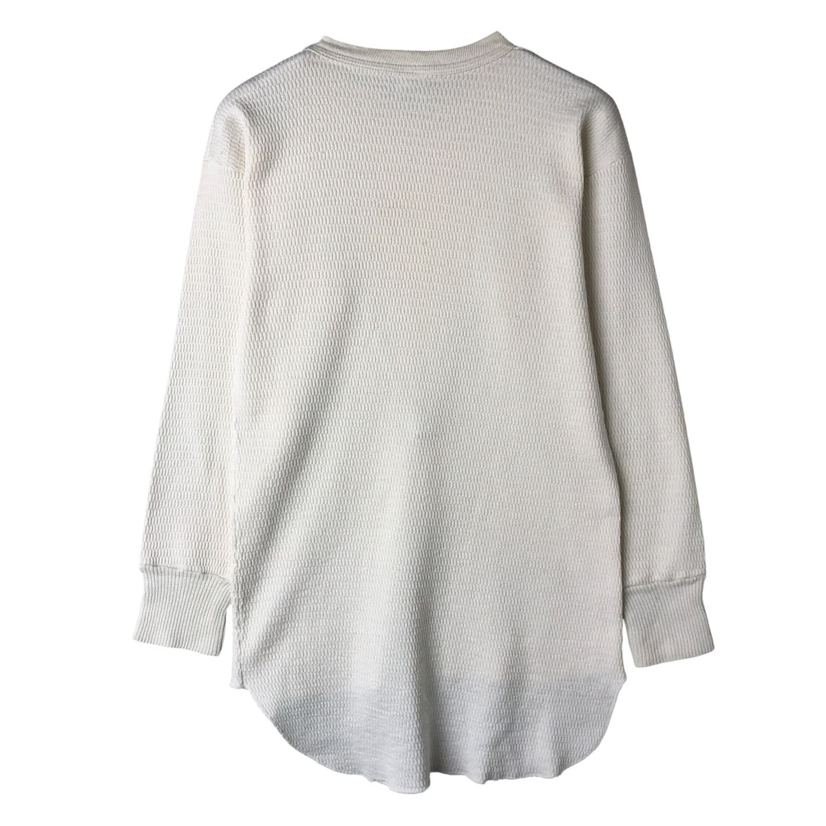 USA製 古着 70's ヘインズ サーマル シャツ ロンT 白 ① 70's USA製