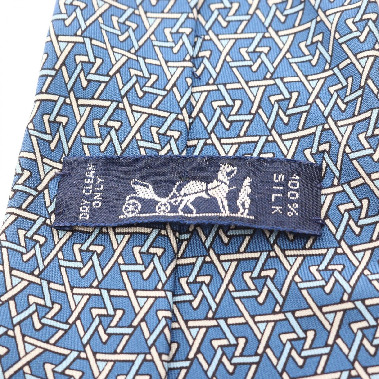 エルメス HERMES ネクタイ 総柄 シルク ネクタイ メンズ Used B 【公式 