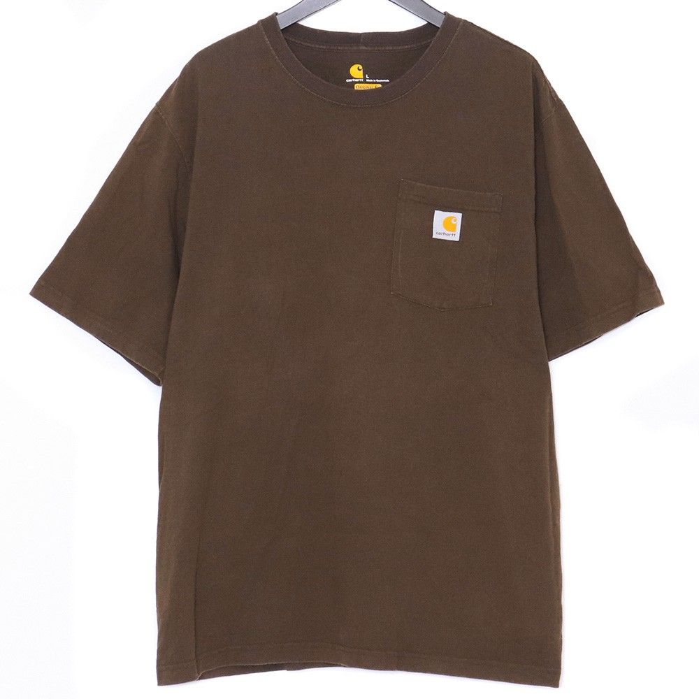 CARHARTT ORIGINAL FIT S/S POCKET T-SHIRT Lサイズ ダークブラウン