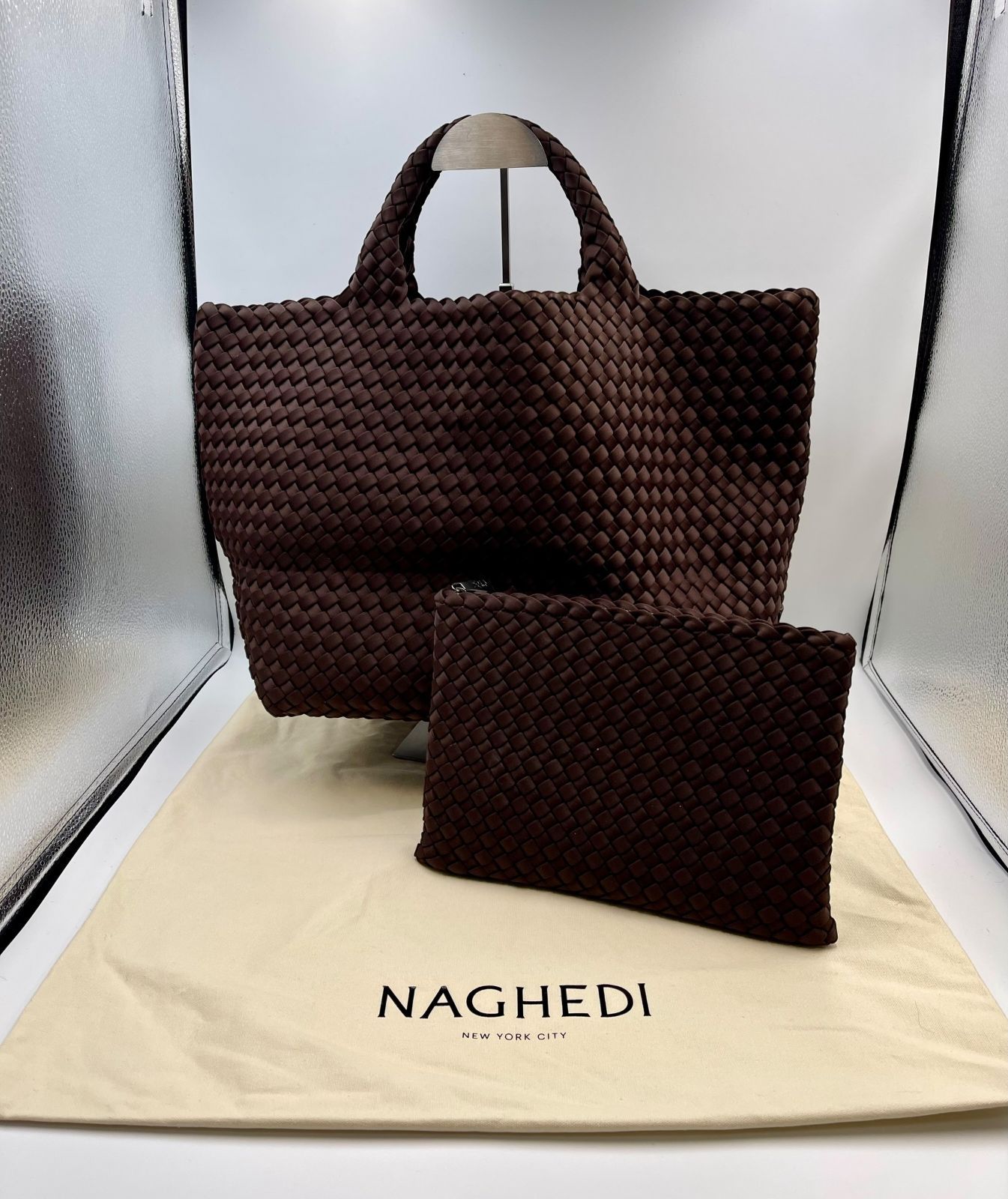 美品 NAGHEDIナゲディ Nomad Midium Hobo NAPA ナゲディ NAGHEDI 