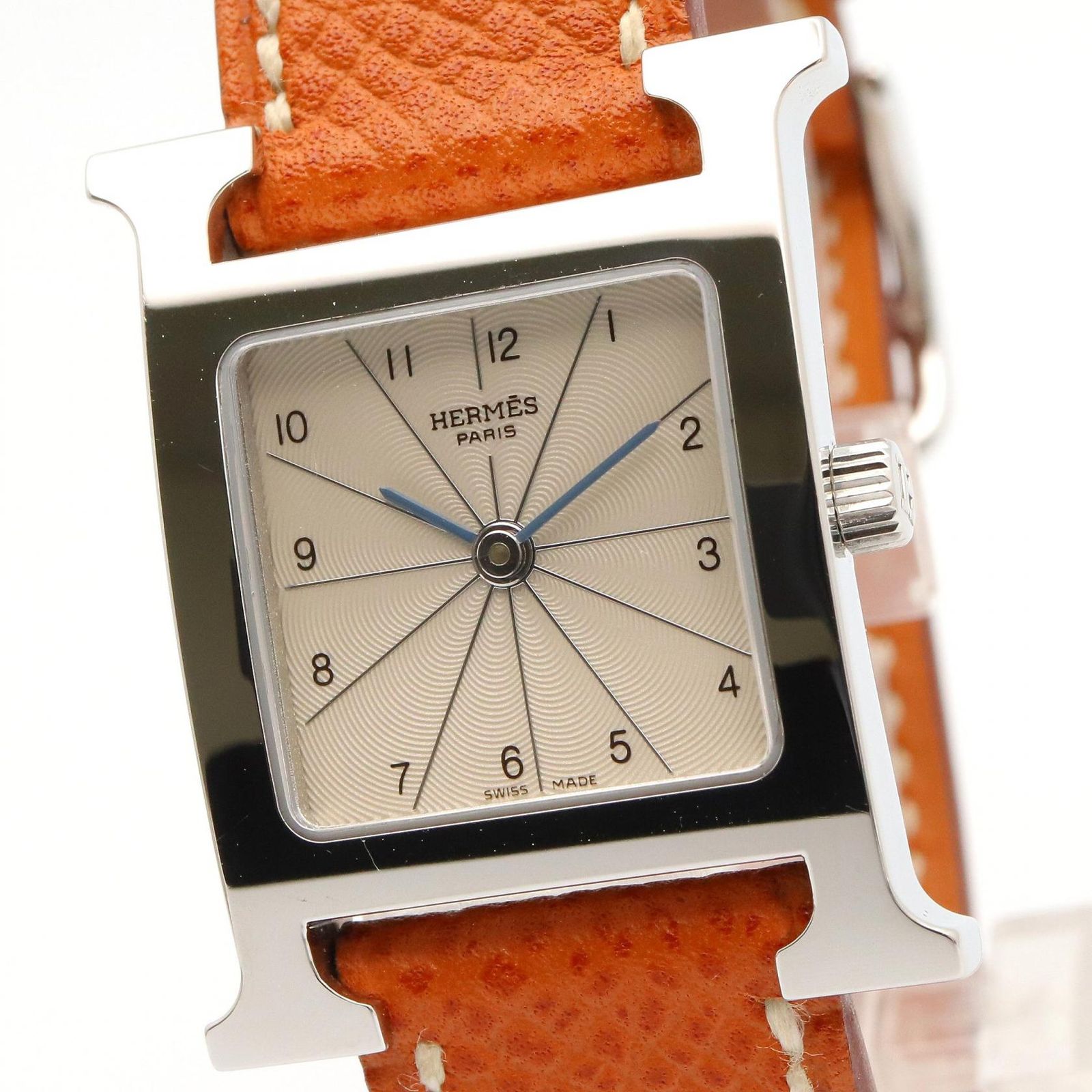エルメス HERMES 腕時計 Hウォッチ HH1.210 シルバー ステンレス