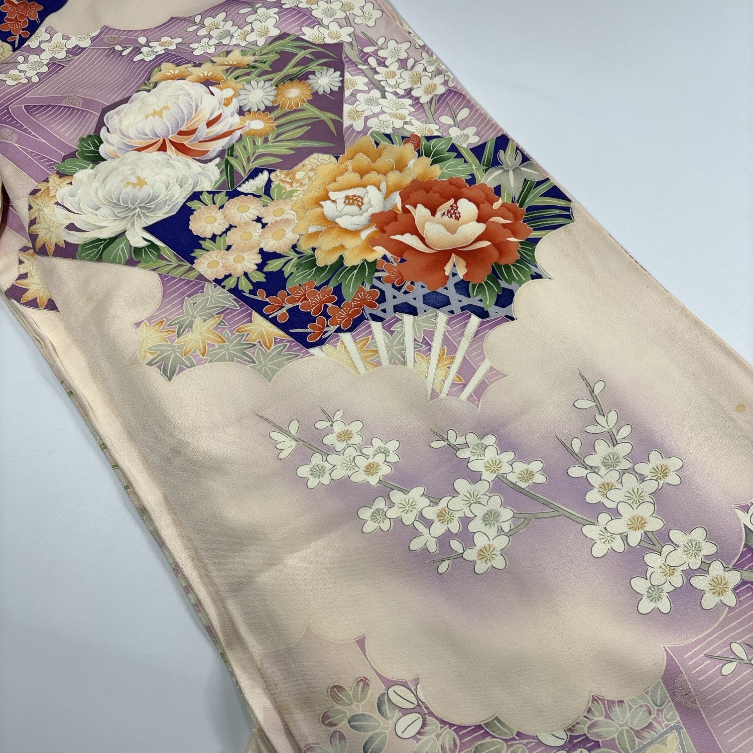 振袖 4枚 正絹 着物まとめ売り 同梱購入歓迎 リメイク用 着付け練習用