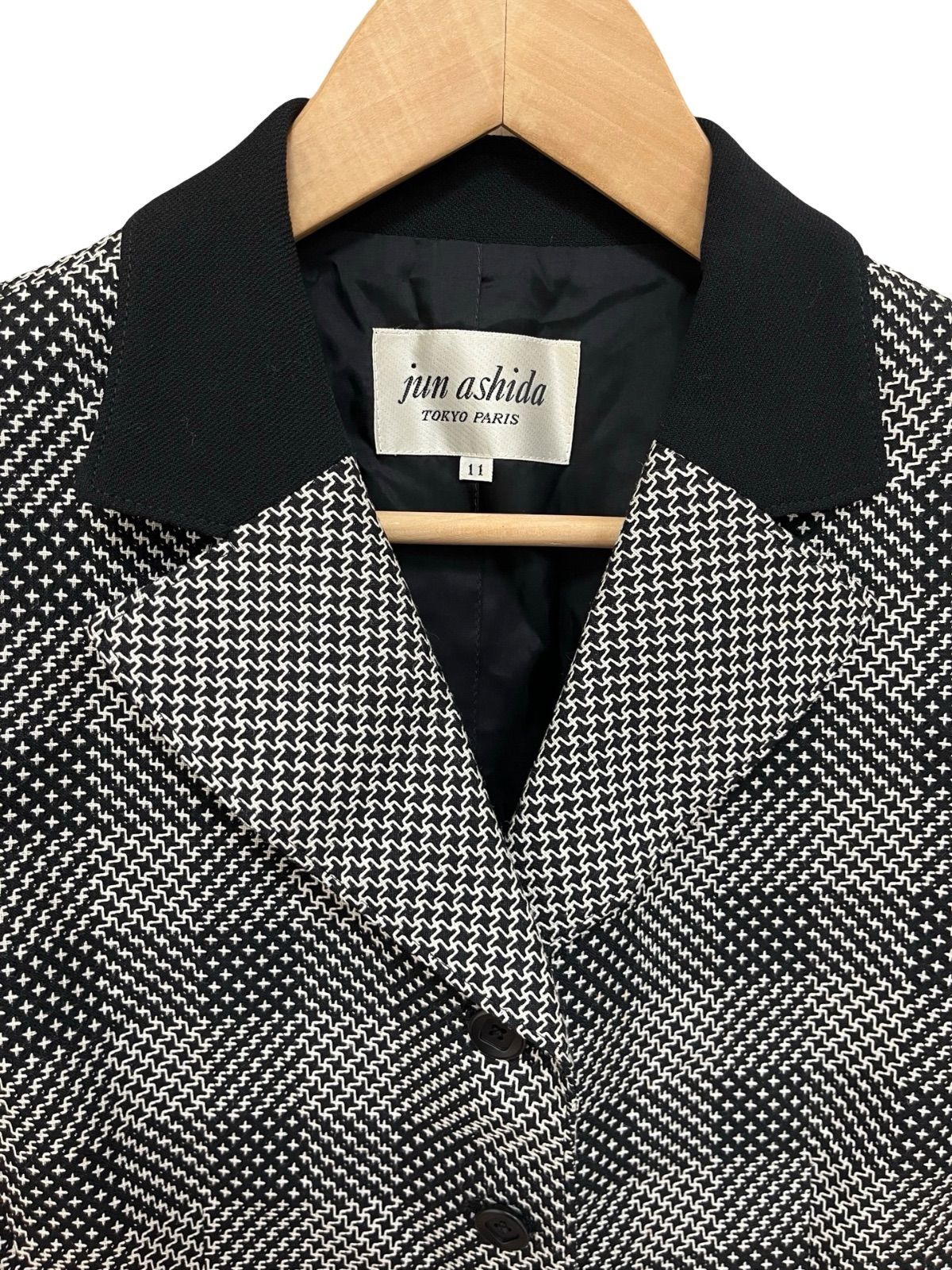 Z1729 【美品】jun ashida ジュンアシダ 総柄 テーラードジャケット