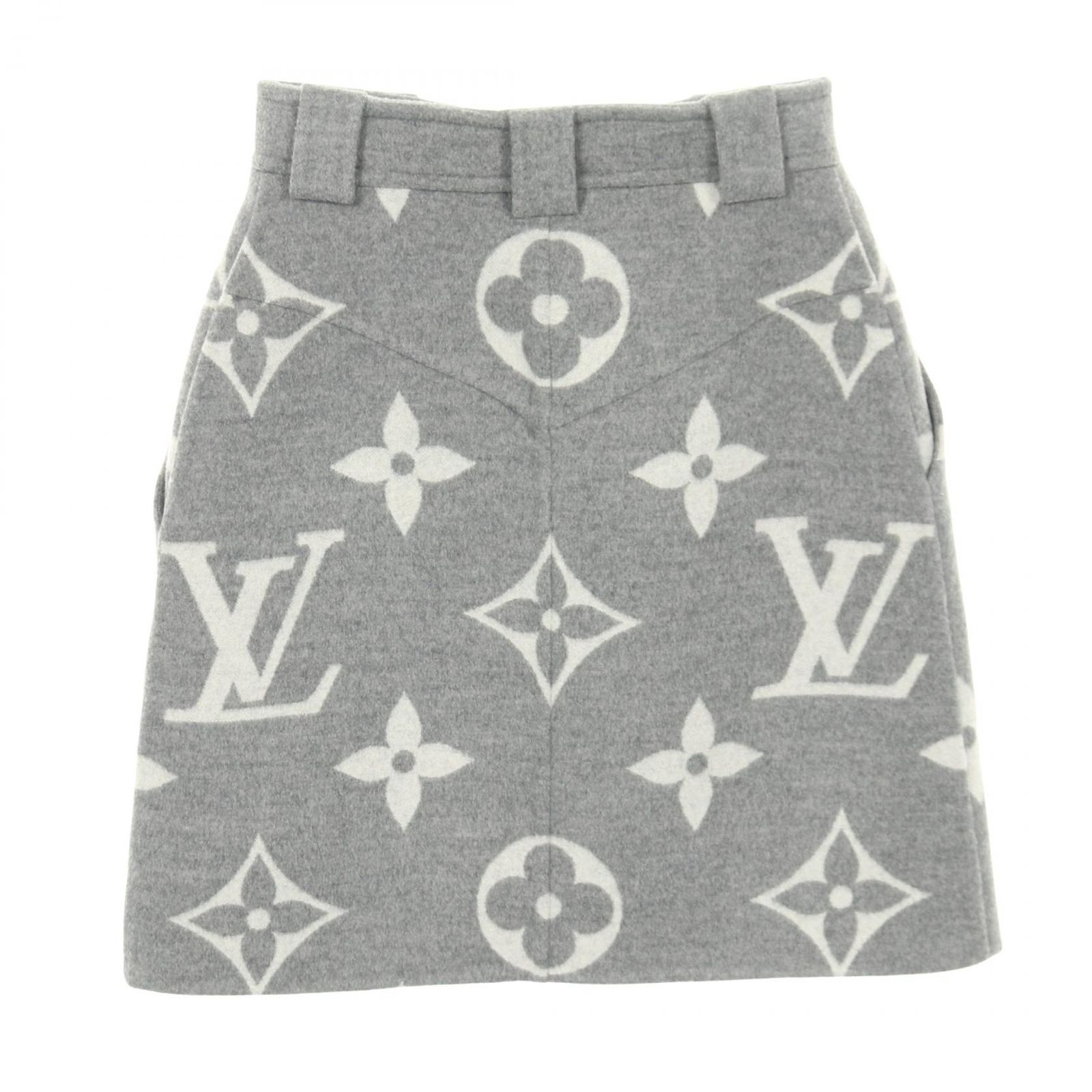 Louis Vuitton ルイヴィトン ウール ロングスカート 34 中古・古着通販】LOUIS VUITTON (ルイ ヴィトン) 22SS モノグラム